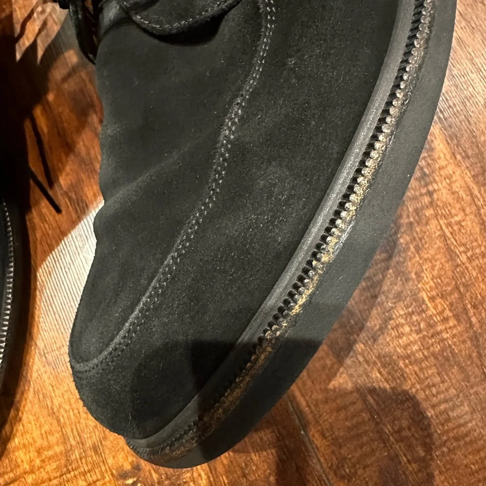 Salvatore Ferragamo Men’s Florence Italy Black Suede Classic Oxford Shoes 11
